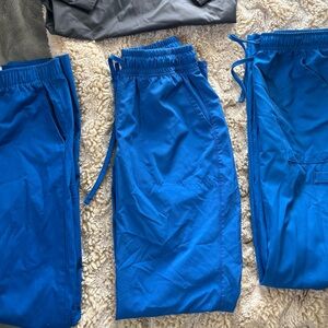 Royal blue scrub pants (3)